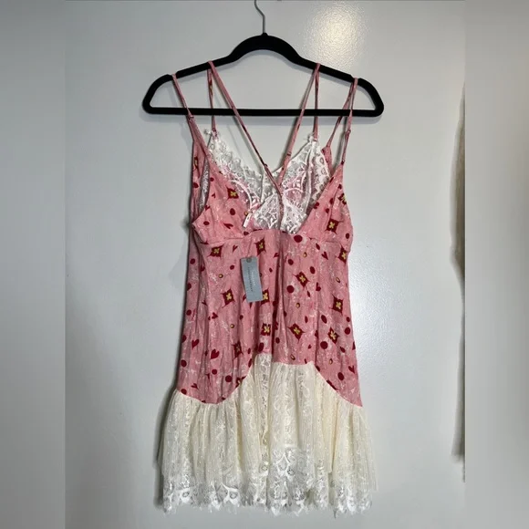 Anthropologie Gülhatun Aydin Sweetheart Lace Ruffles Cute Mini Dress XS P - Picture 6 of 7